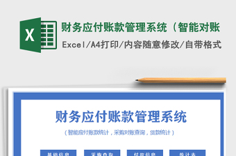 2021年財(cái)務(wù)應(yīng)付賬款管理系統(tǒng)（智能對賬