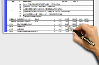 2021年家庭裝修報(bào)價(jià)清單