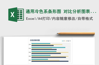 2022完成比例条形图 对比分析 图表模板