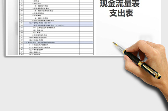 2021年現(xiàn)金流量表支出報(bào)表