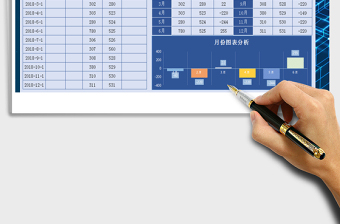 2021年现金出纳日记账报表-收支表