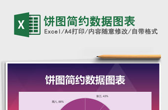 2021年餅圖簡約數據圖表免費下載