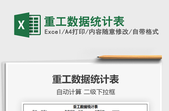 2021年重工數(shù)據(jù)統(tǒng)計表