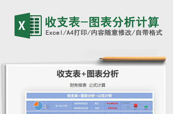 2021年收支表-圖表分析計算