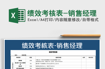 2021年績(jī)效考核表-銷售經(jīng)理