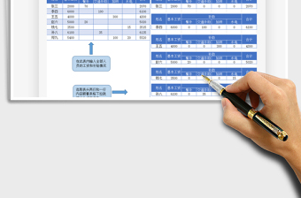 2021年雙行表頭工資條