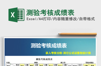 2021年測驗(yàn)考核成績表
