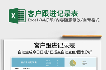 2021年客戶跟進(jìn)記錄表