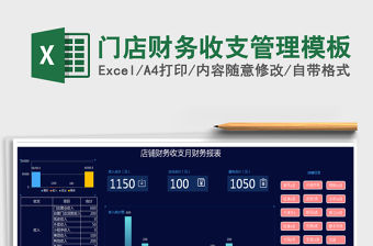 2021年門店財務收支管理模板