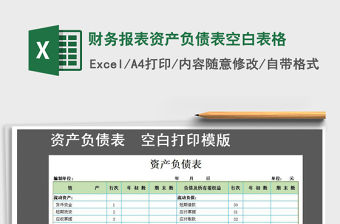 2021年財(cái)務(wù)報(bào)表資產(chǎn)負(fù)債表空白表格