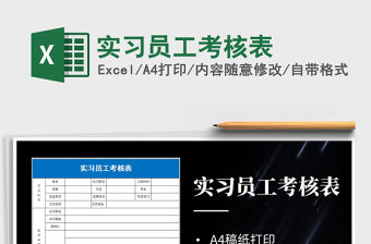 2021年實習員工考核表