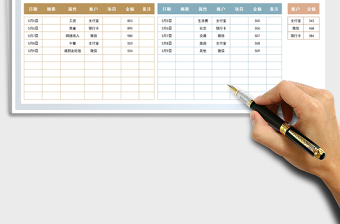 2021年收支管理明细表-结余自动计算