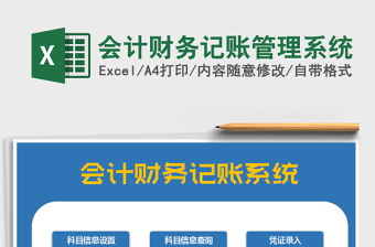 2021年會計財務(wù)記賬管理系統(tǒng)
