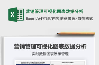 2021年營銷管理可視化圖表數據分析