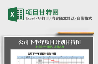 2021年項目甘特圖