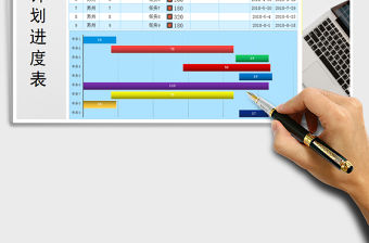2021年工作學習計劃表-甘特圖