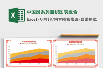 2021年中國(guó)風(fēng)系列面積圖表組合