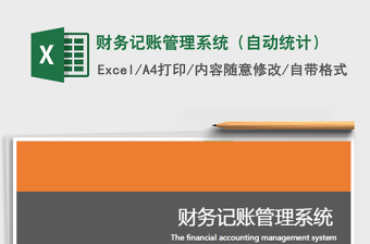2021年財務(wù)記賬管理系統(tǒng)（自動統(tǒng)計）