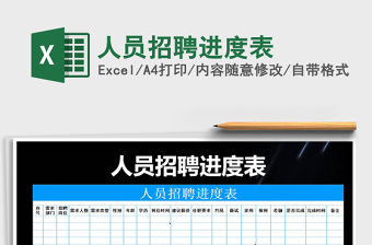 2021年人員招聘進(jìn)度表