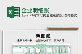 2021年企業(yè)明細(xì)賬