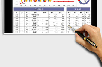 2021年現(xiàn)金收支記賬表