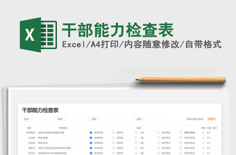 2021年干部能力檢查表