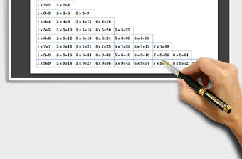 2021年九九乘法口訣表