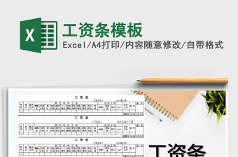 2021年工資條模板免費下載