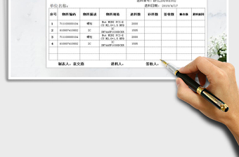 2021年仓库退料单（送货单）