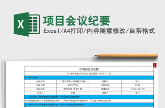 2021年項(xiàng)目會(huì)議紀(jì)要
