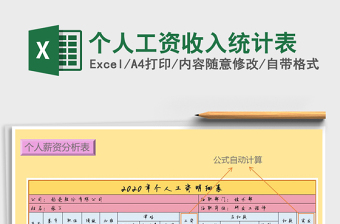 2021年個(gè)人工資收入統(tǒng)計(jì)表
