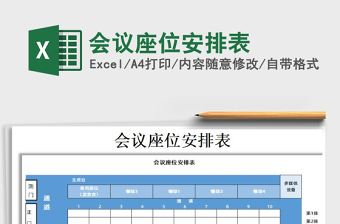2021年會議座位安排表