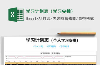 2021年學習計劃表（學習安排）