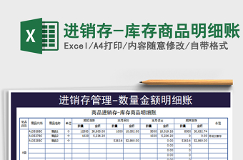 2021年進(jìn)銷存-庫存商品明細(xì)賬