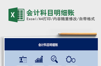 2021年會計科目明細賬