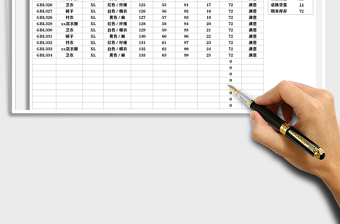 2021年电商服装出入库销售报表