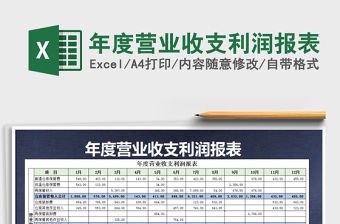 2021年年度營(yíng)業(yè)收支利潤(rùn)報(bào)表