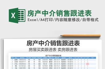 2021年房產(chǎn)中介銷售跟進表
