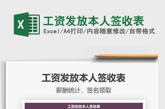 2021年工資發(fā)放本人簽收表