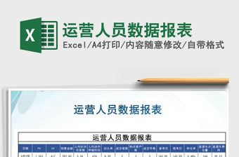 2021年運(yùn)營(yíng)人員數(shù)據(jù)報(bào)表