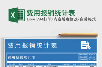 2021年費用報銷統計表