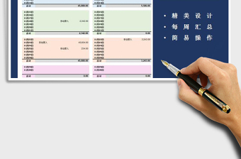 2021年收支日記賬-周統(tǒng)計(jì)