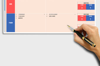 2021年計劃管理表-四象限法則
