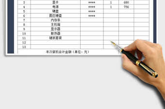 2021年電腦裝機配置單