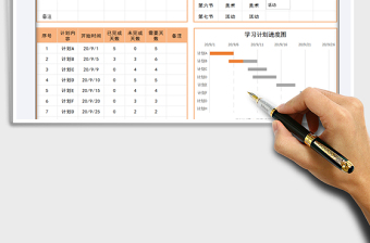 2021年日歷學(xué)習(xí)進(jìn)度明細(xì)表