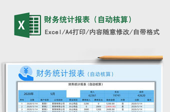 2021年財務(wù)統(tǒng)計報表（自動核算）