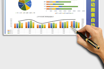 2021年半年度銷售業(yè)績統(tǒng)計(jì)圖表（報(bào)表，圖表）