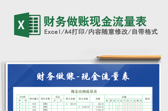 2021年財務做賬現(xiàn)金流量表免費下載
