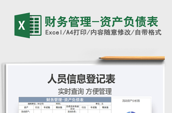 2021年財務管理-資產(chǎn)負債表