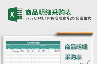 2021年商品明細(xì)采購(gòu)表
